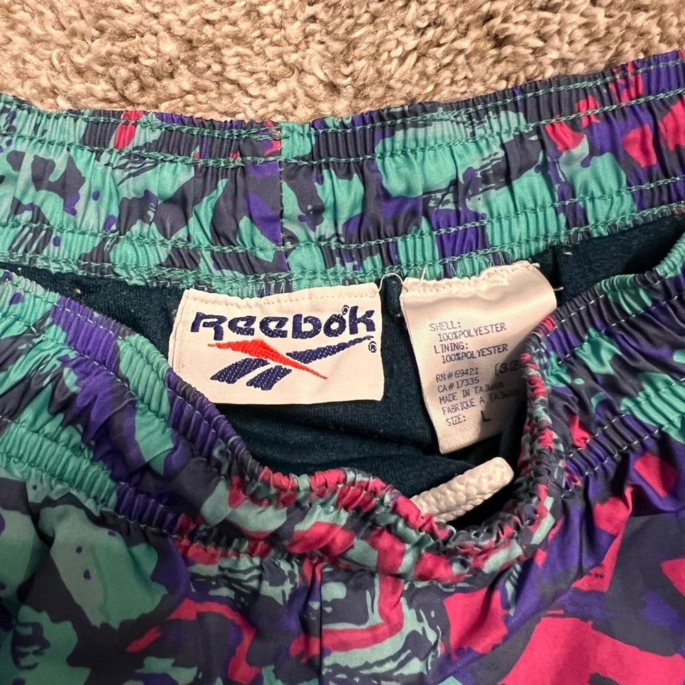 90's Reebok Purple Swim Trunks Large - Picture 2 of 8